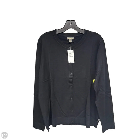 Cardigan By Style And Company In Black, Size: Xl