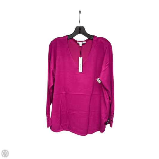 Top Long Sleeve By Chicos In Pink, Size: Xl