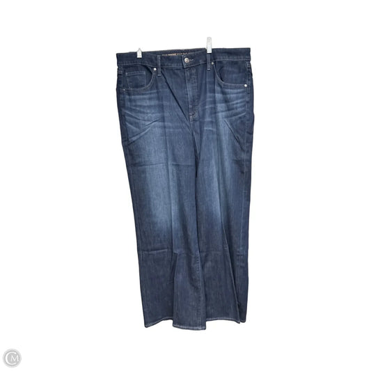 Jeans Wide Leg By Chicos In Blue Denim, Size: Xl