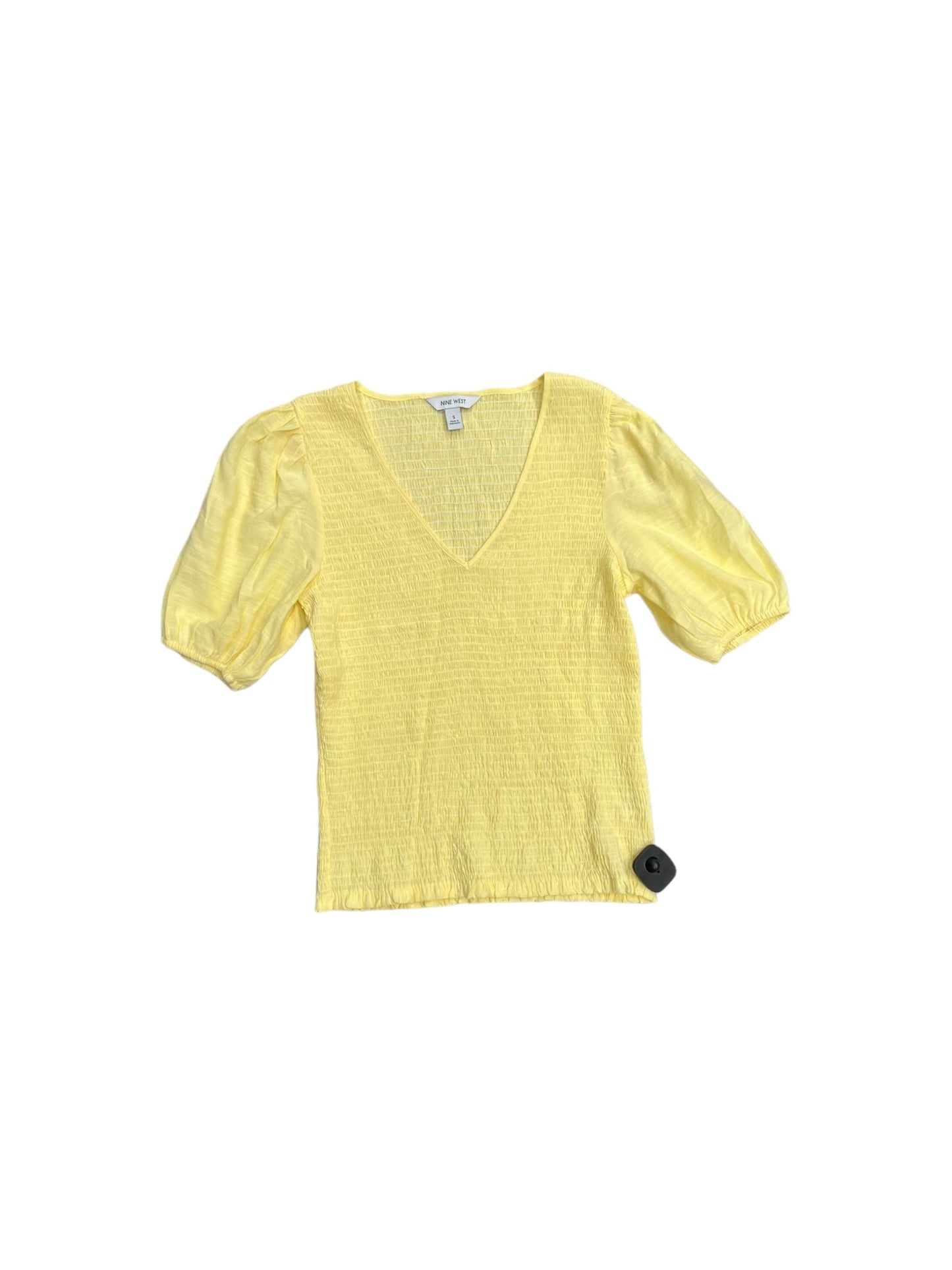 Yellow Top Short Sleeve Nine West, Size S