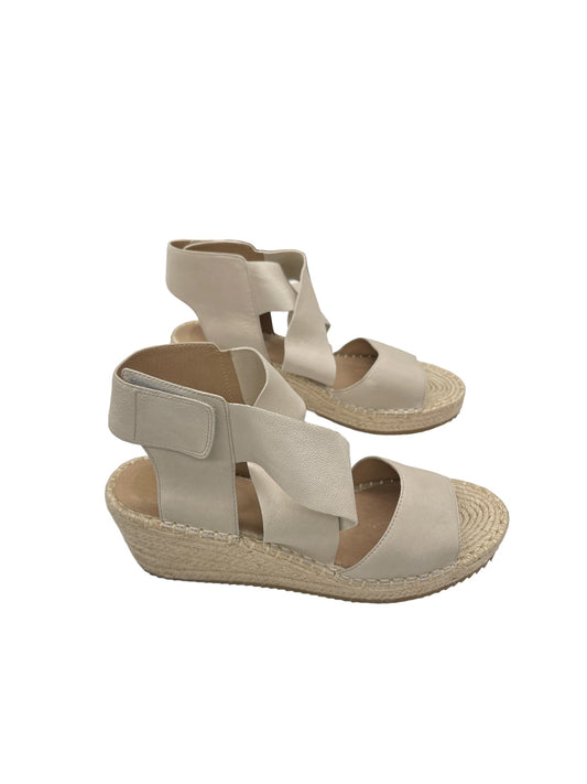 Tan Sandals Heels Wedge Eileen Fisher, Size 11