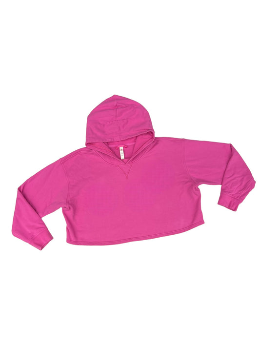 Pink Athletic Sweatshirt Hoodie Lululemon, Size 20
