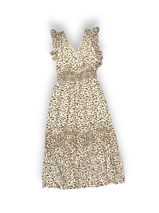 Animal Print Dress Casual Maxi Express, Size L