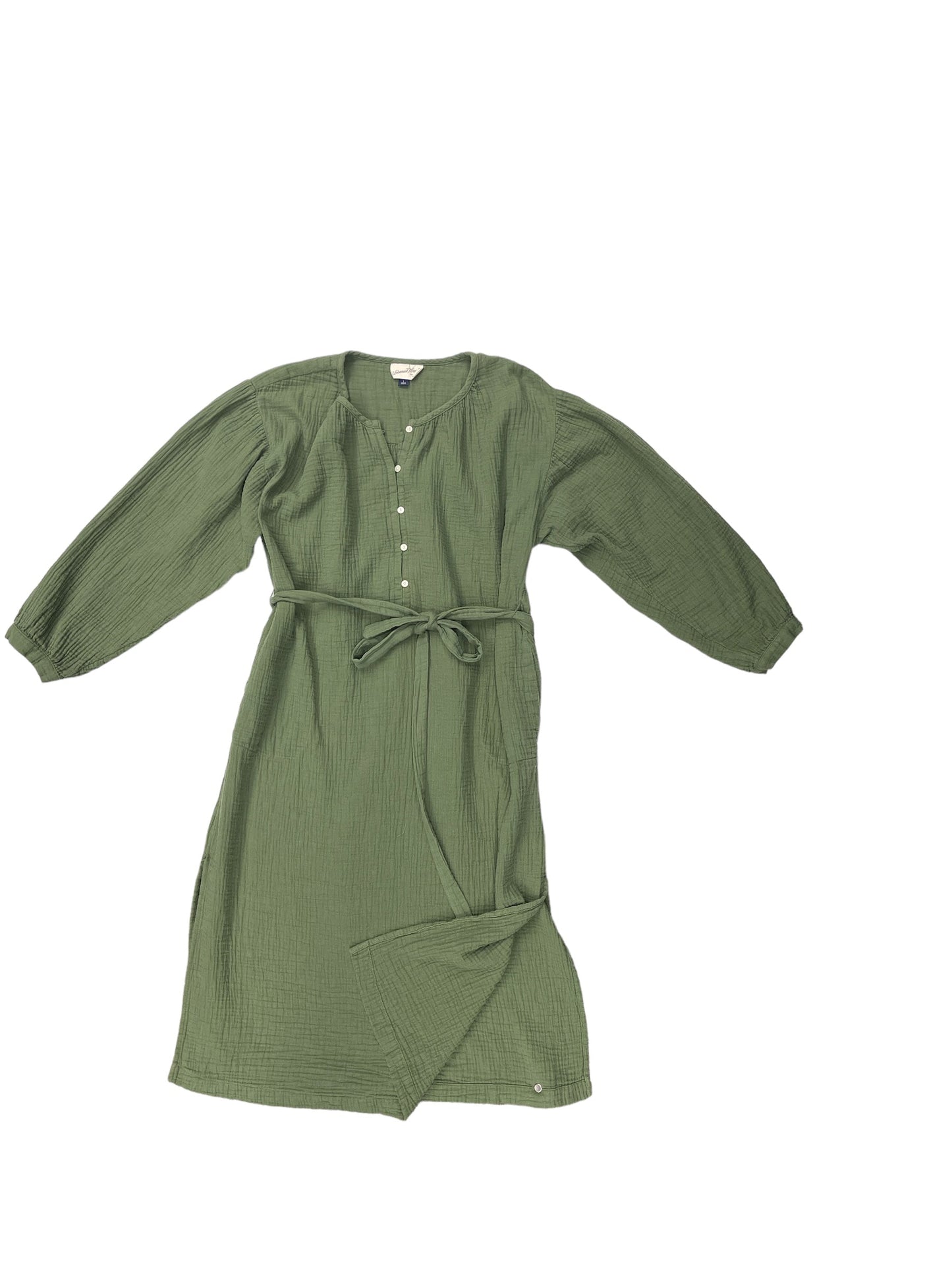 Green Dress Casual Maxi Universal Thread, Size L