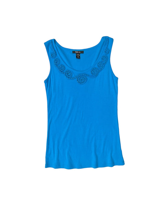 Blue Top Sleeveless Style And Company, Size M