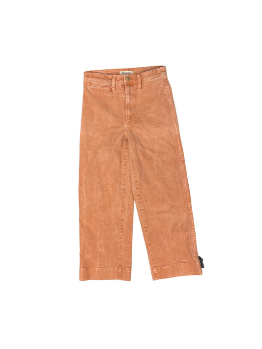 Orange Pants Wide Leg Madewell, Size 26