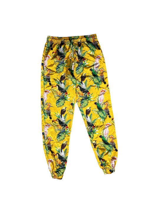 Tropical Print Pants Joggers Clothes Mentor, Size M