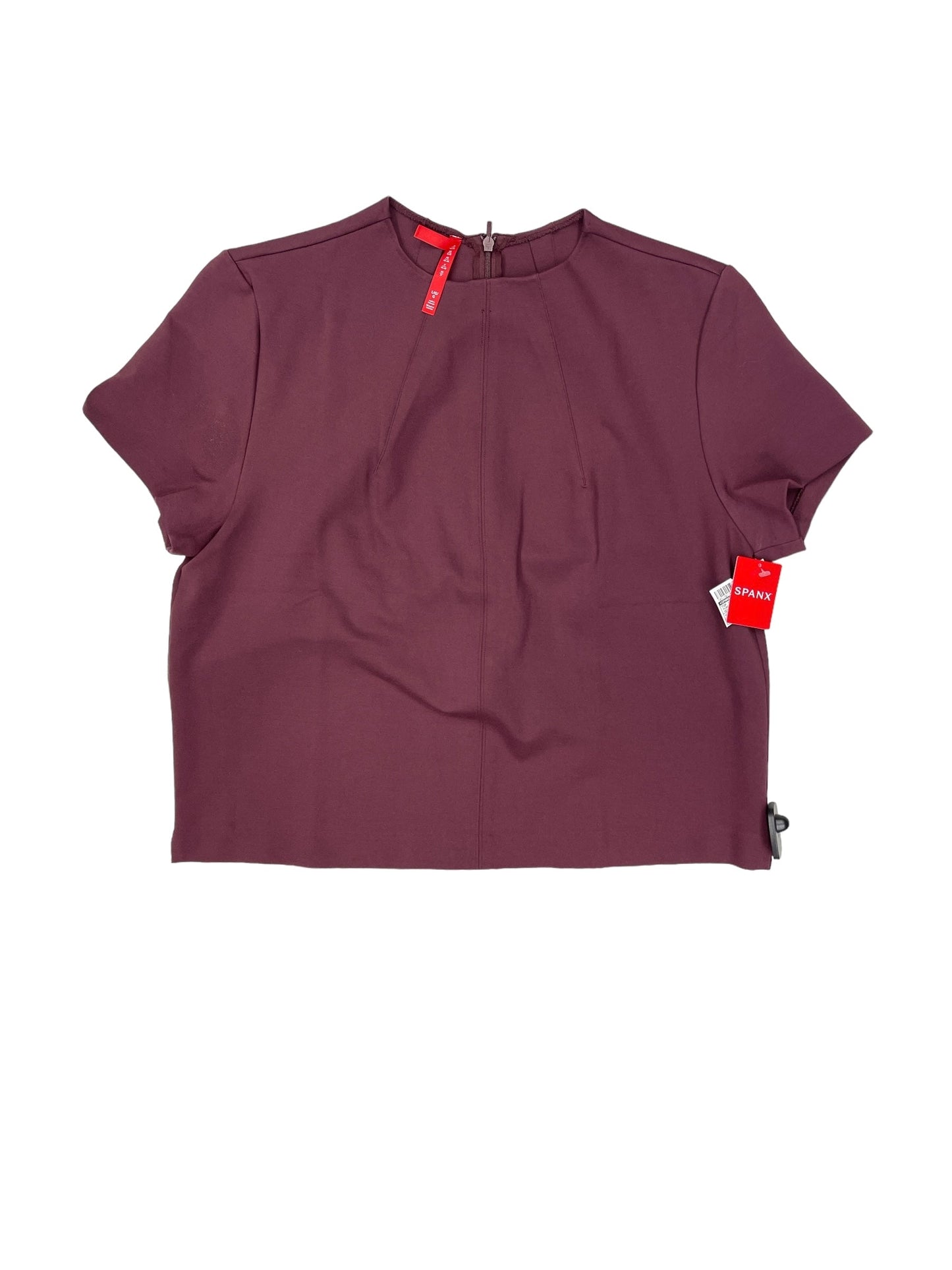 Purple Top Short Sleeve Spanx, Size L
