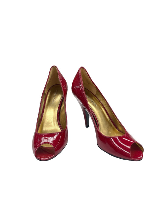 Red Shoes Heels Kitten Marc Fisher, Size 7.5
