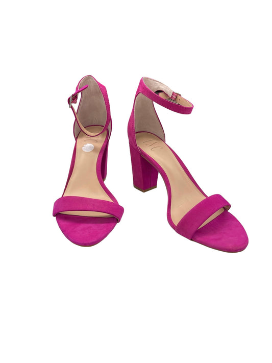 Pink Shoes Heels Block Inc, Size 8.5