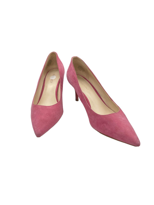 Pink Shoes Heels Kitten Nine West, Size 8.5