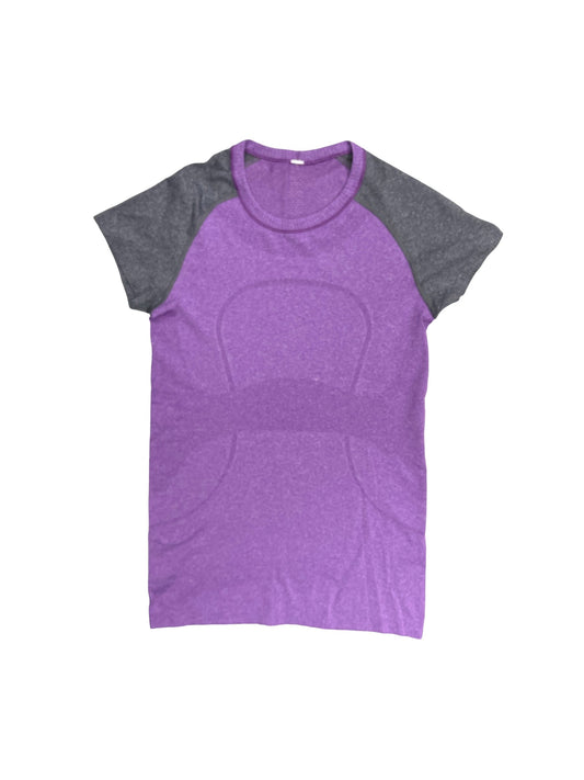 Purple Athletic Top Short Sleeve Lululemon, Size M