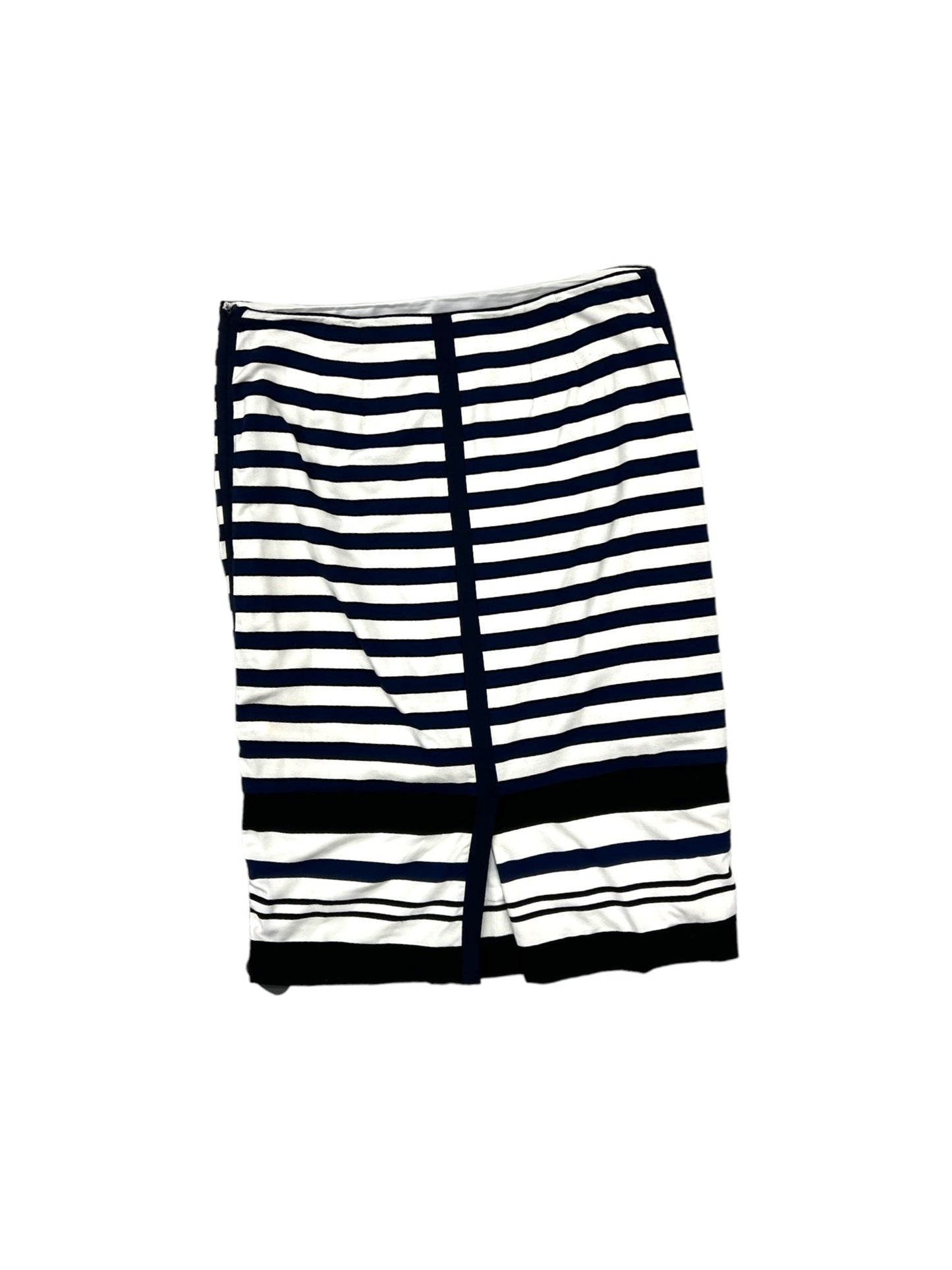 Striped Pattern Skirt Midi White House Black Market, Size 10