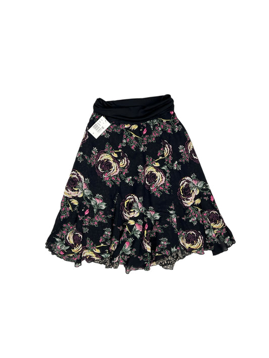 Black & Pink Skirt Midi Clothes Mentor, Size Xs