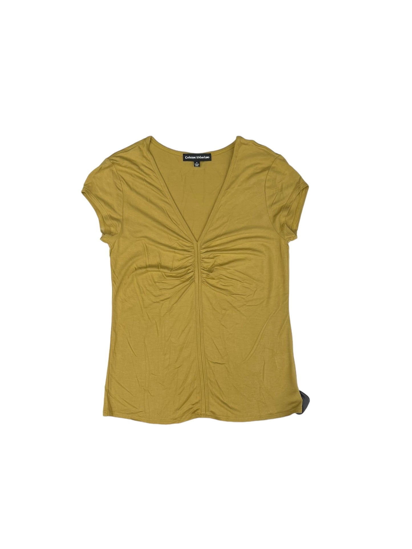 Yellow Top Short Sleeve Catherine Malandrino, Size M