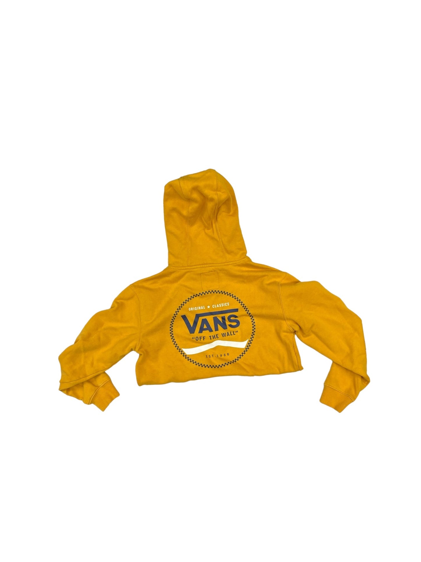 Yellow Sweatshirt Hoodie Vans, Size M