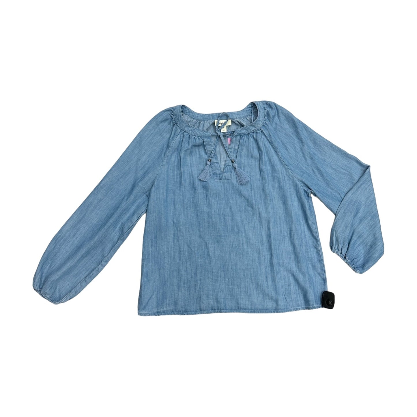 Blue Denim Top Long Sleeve Style And Company, Size M