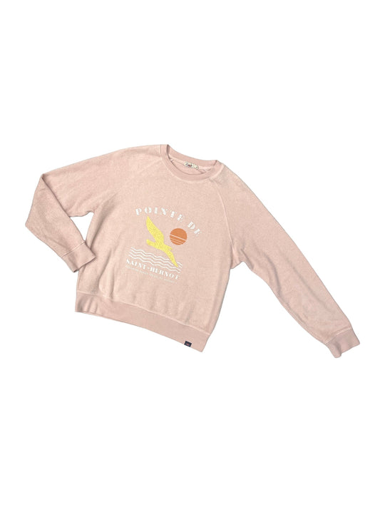 Sweatshirt Crewneck By Faherty In Pink & Yellow, Size: S