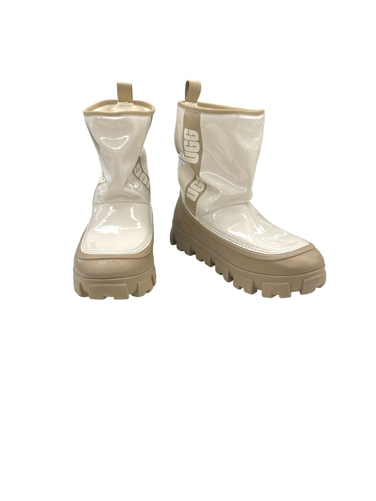 Boots Ankle Heels By Ugg In Cream, Size: 9