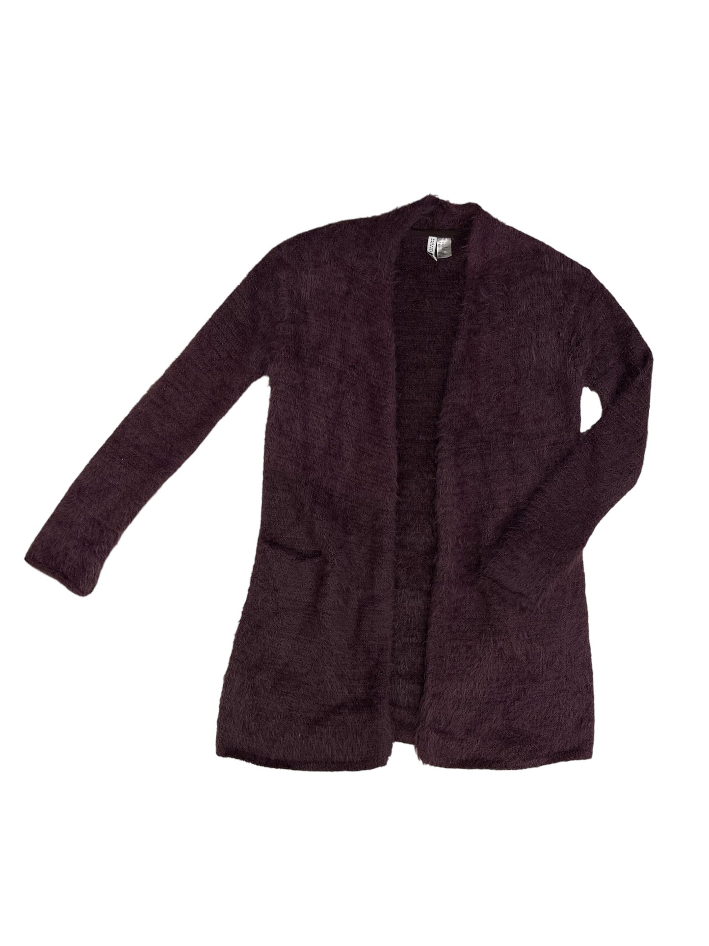 Sweater Cardigan By Divided In Purple, Size: Xs