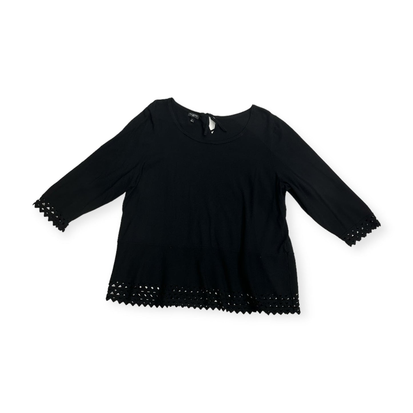 Top Long Sleeve By Talbots In Black, Size: 2x