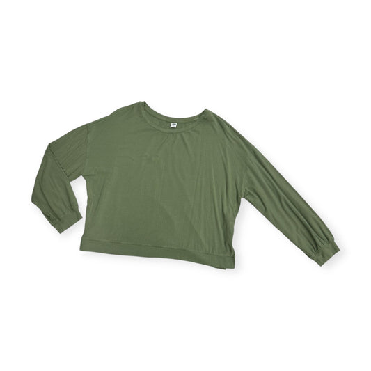 Top Long Sleeve By Old Navy In Green, Size: M