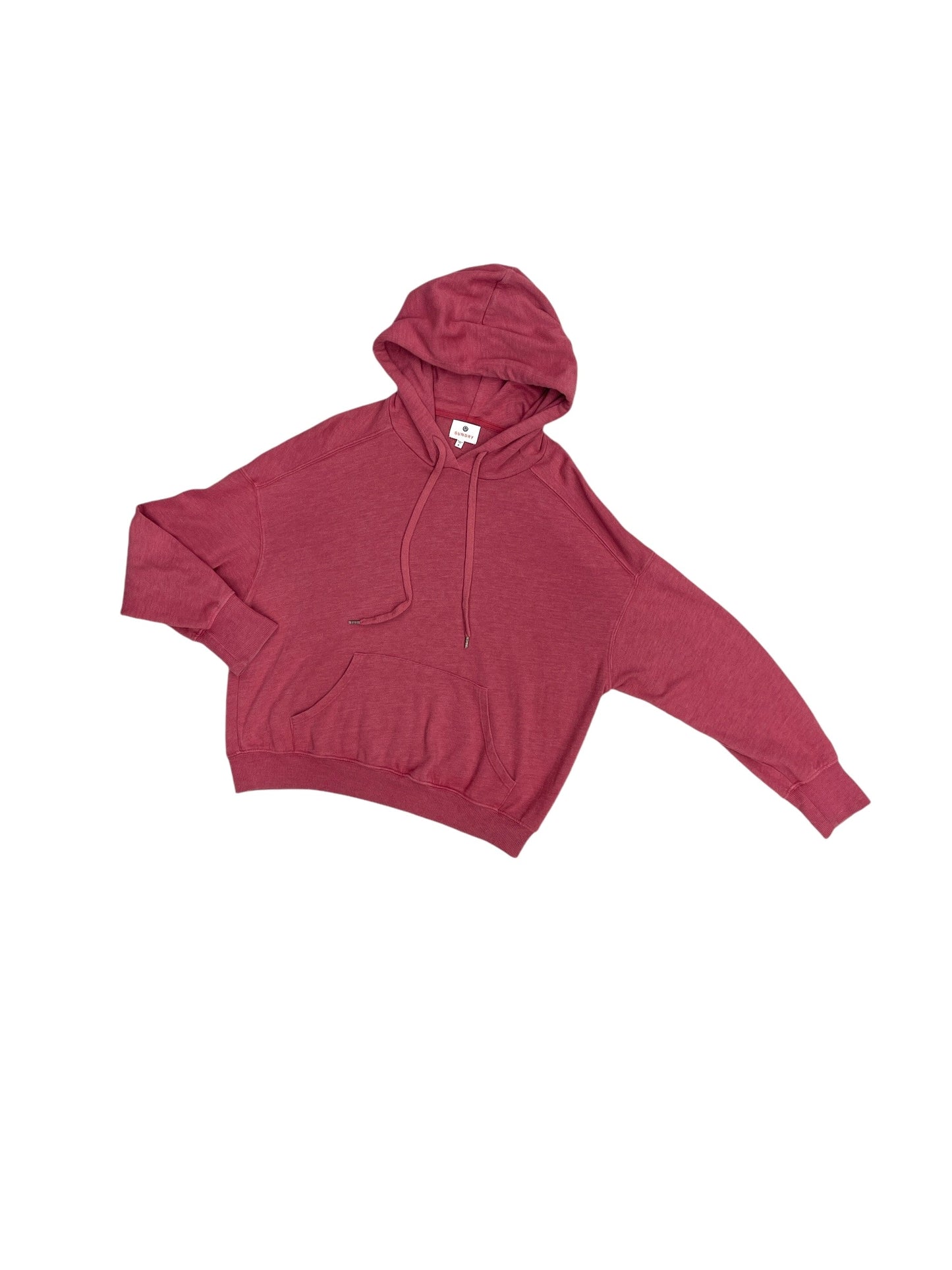 Sweatshirt Hoodie By Sundry In Pink, Size: 0