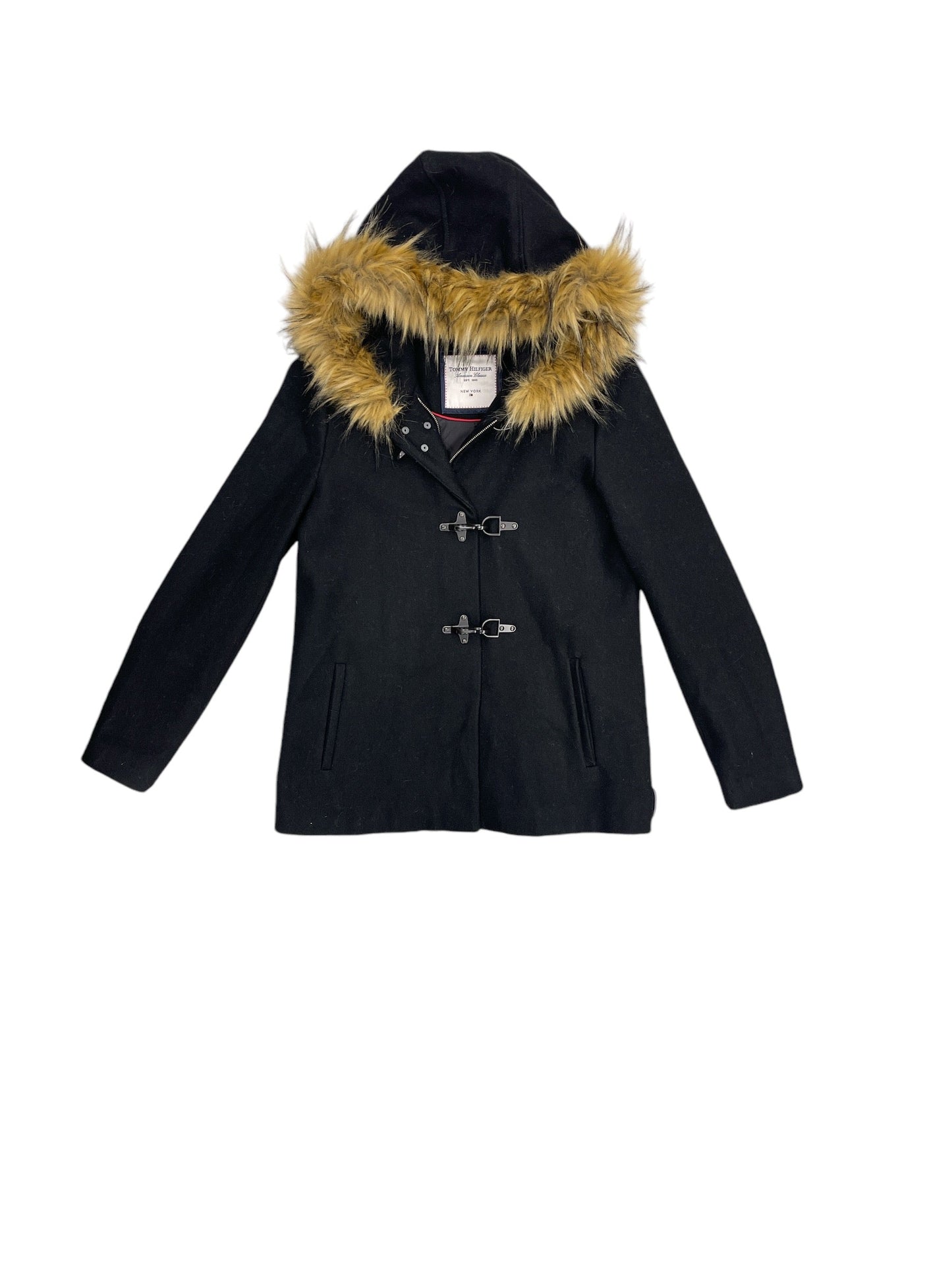 Coat Other By Tommy Hilfiger In Black & Tan, Size: Xs