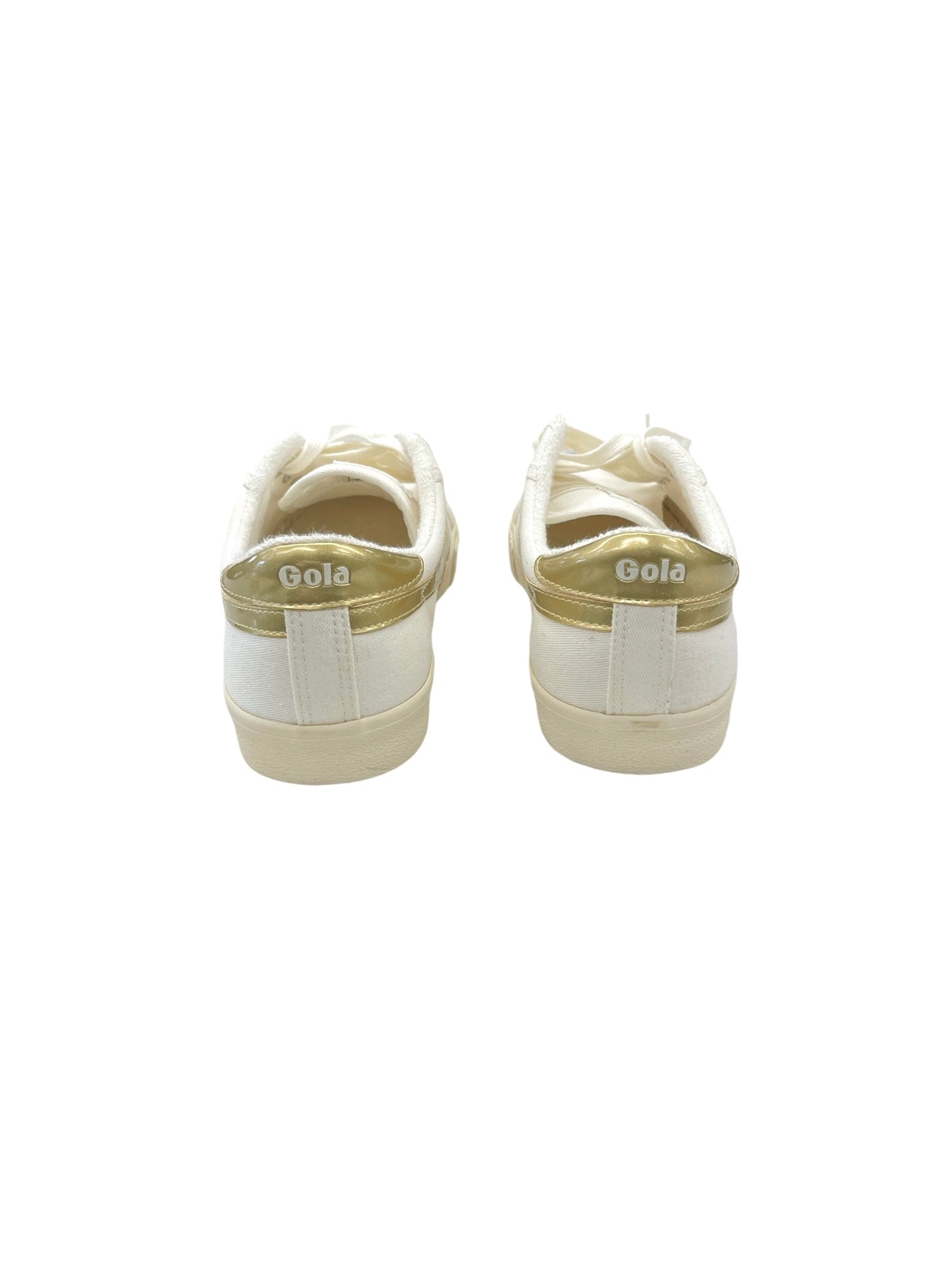 Shoes Athletic By Gola In Gold & White, Size: 9