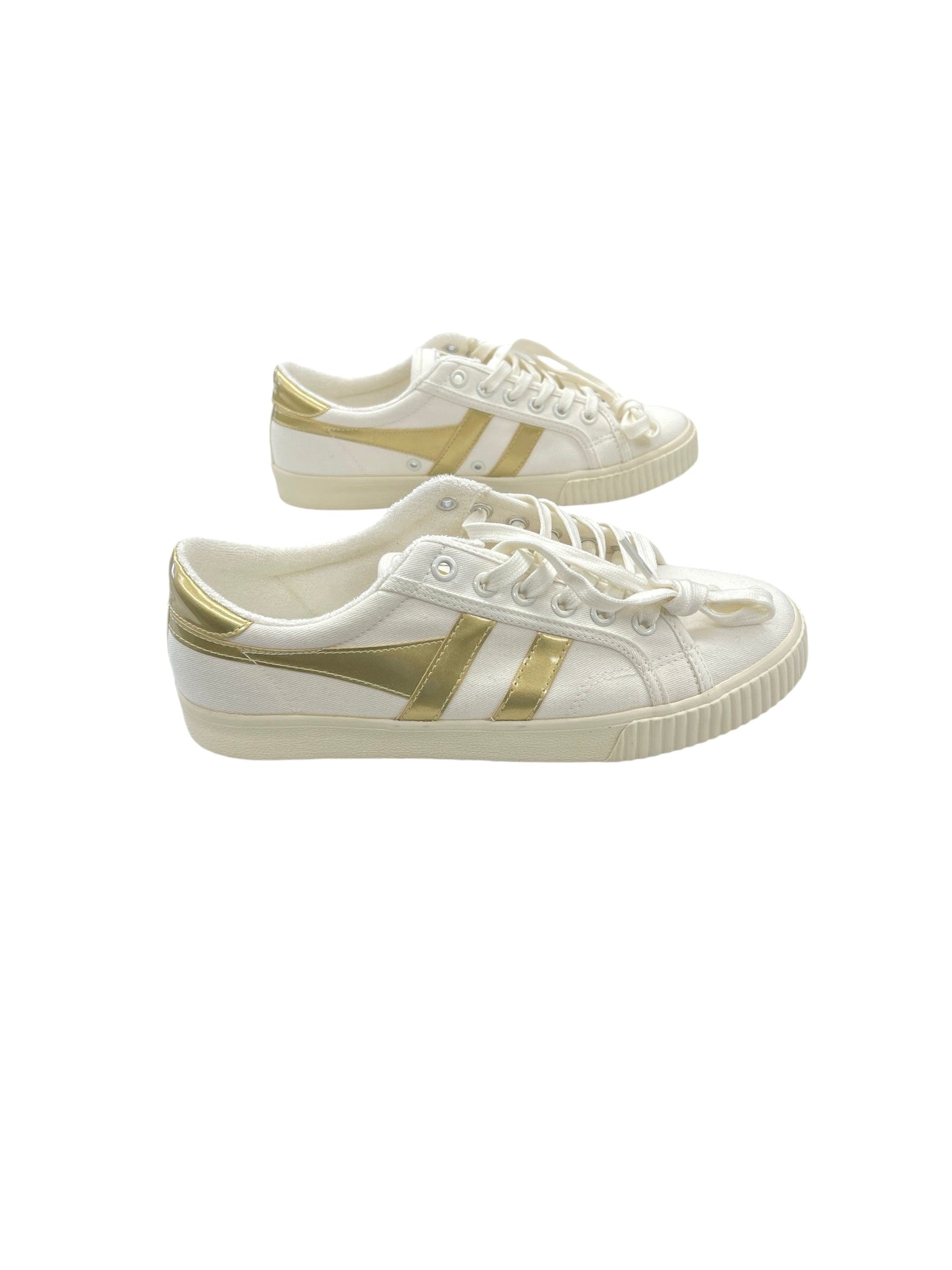 Shoes Athletic By Gola In Gold & White, Size: 9