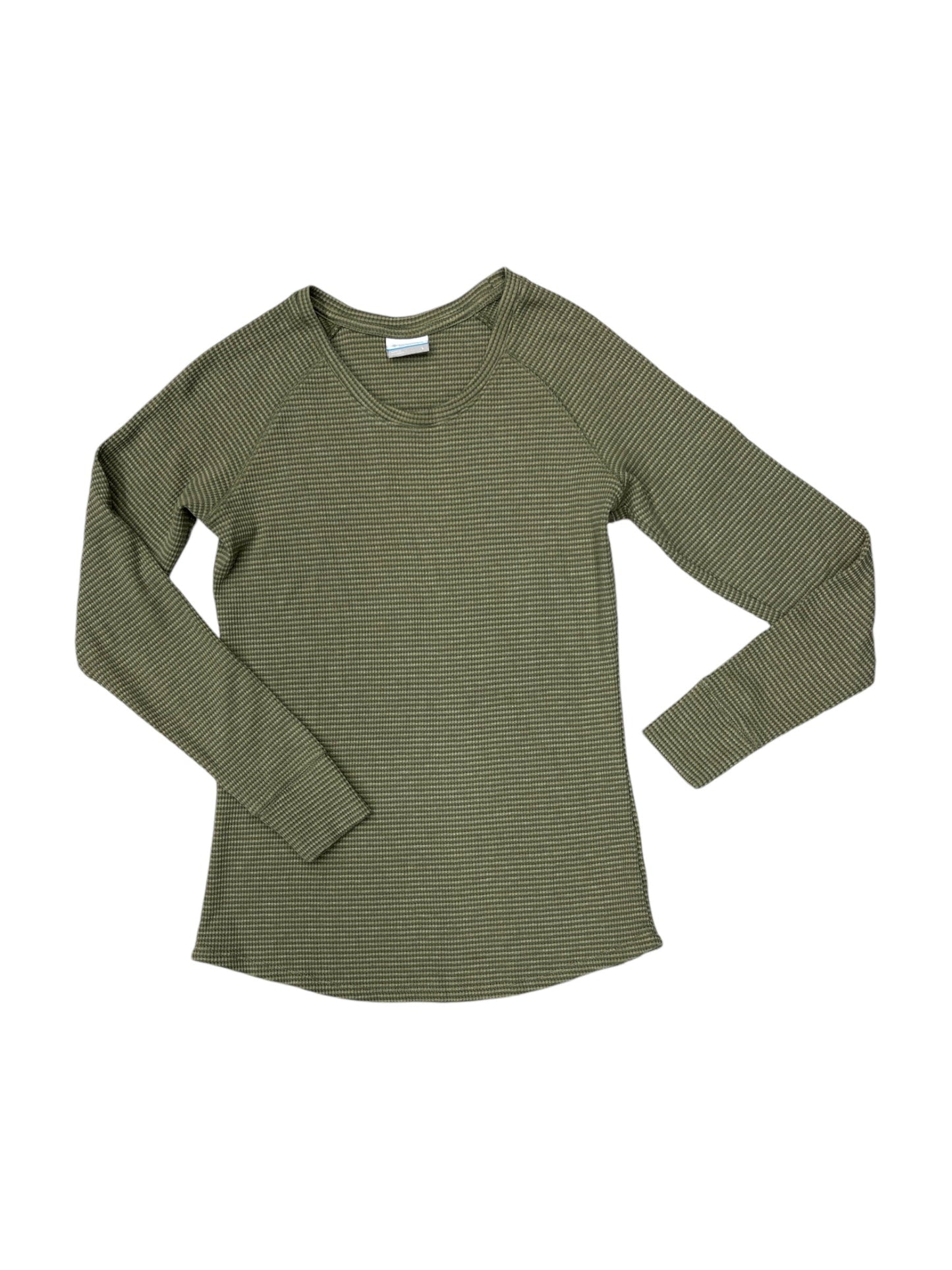 Top Long Sleeve By Columbia In Green, Size: L