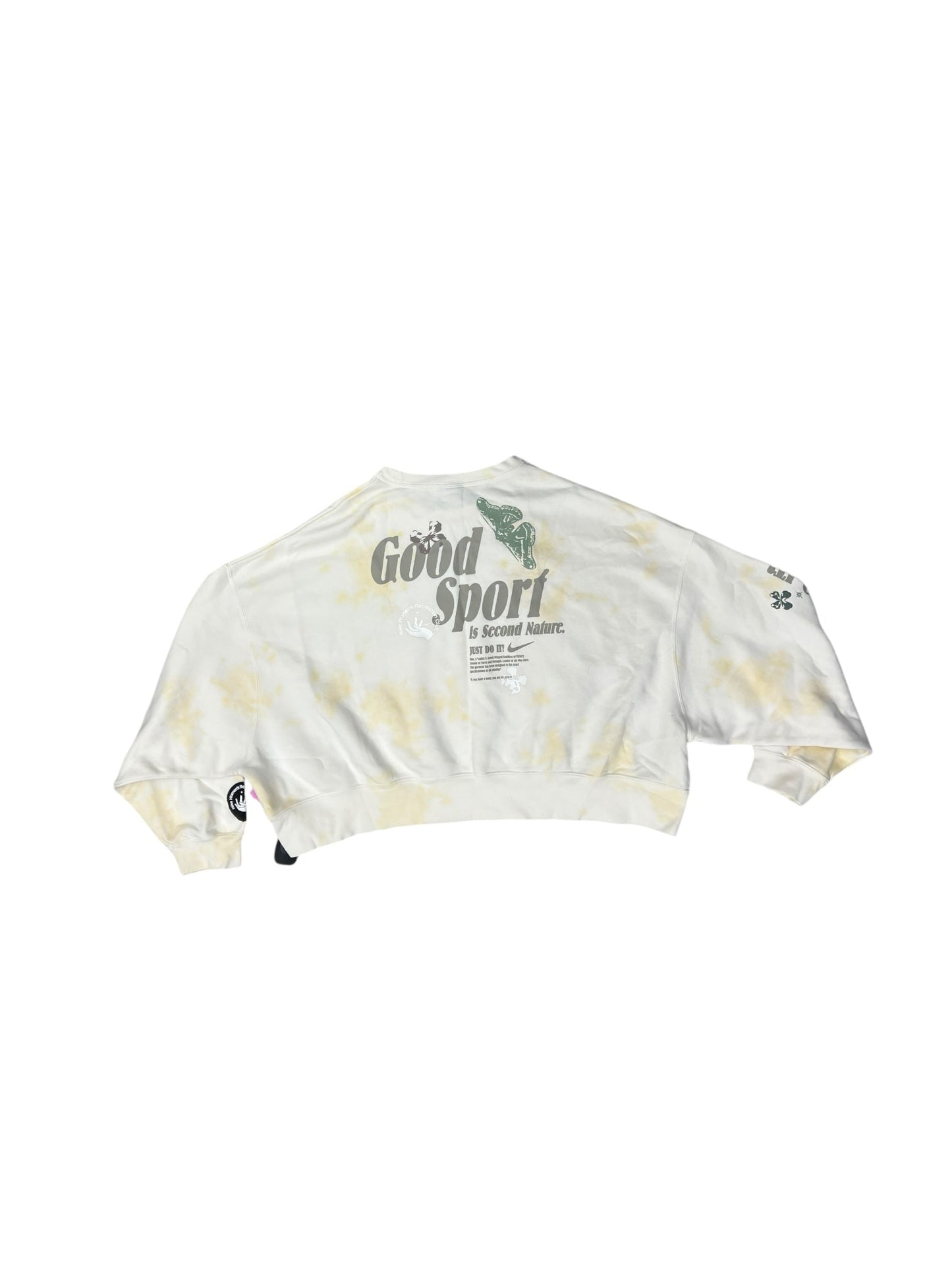 Sweatshirt Crewneck By Nike Apparel In Yellow, Size: L