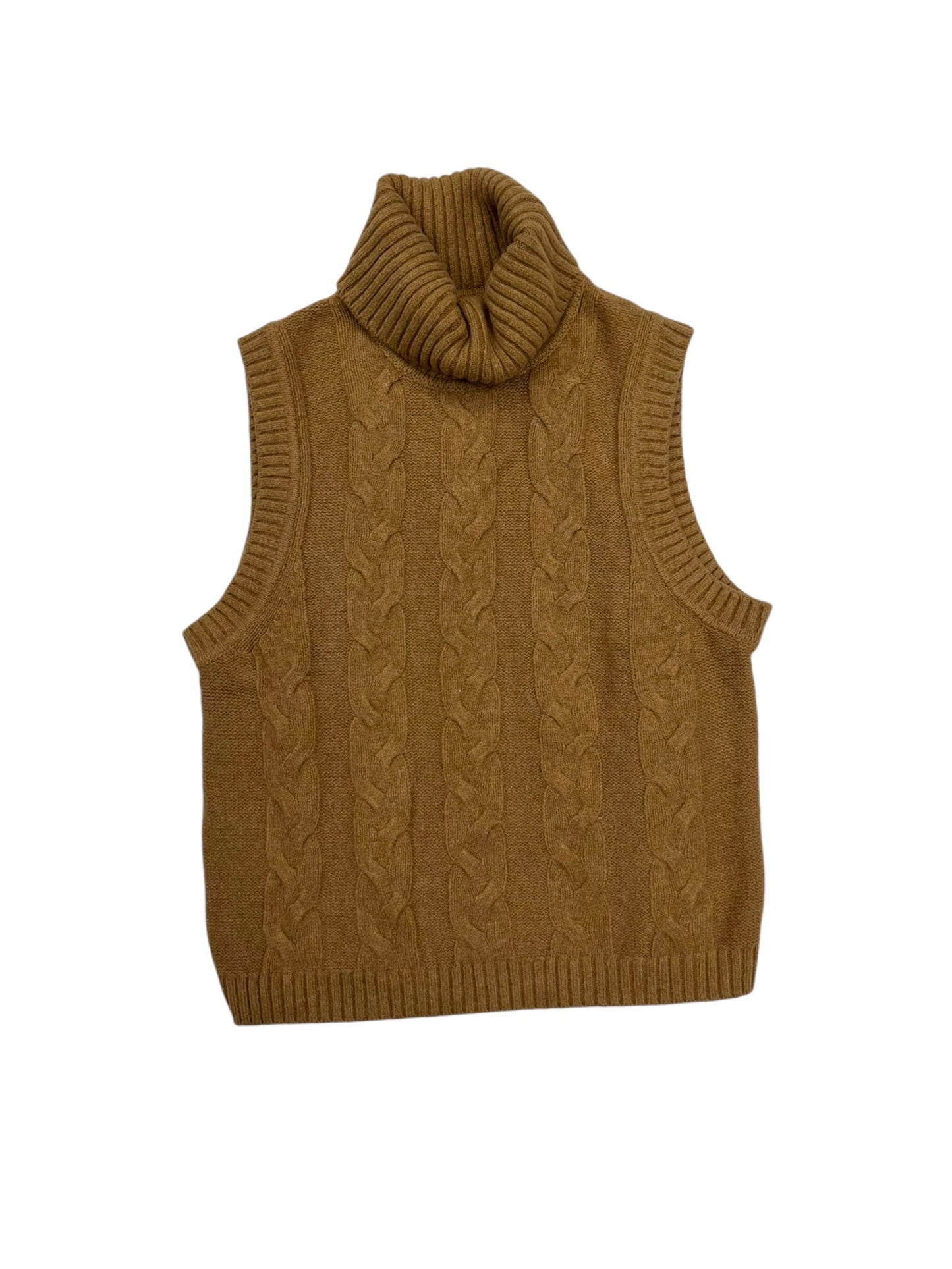 Vest Sweater By Gap In Brown, Size: S