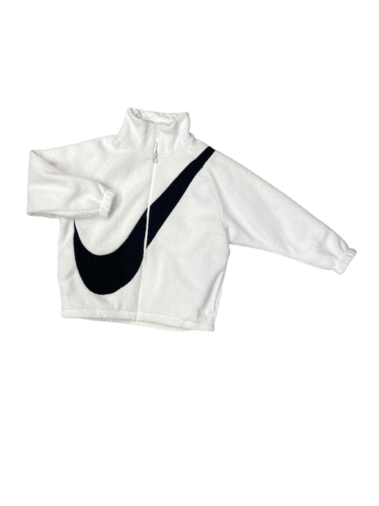 Jacket Fleece By Nike Apparel In Black & White, Size: S