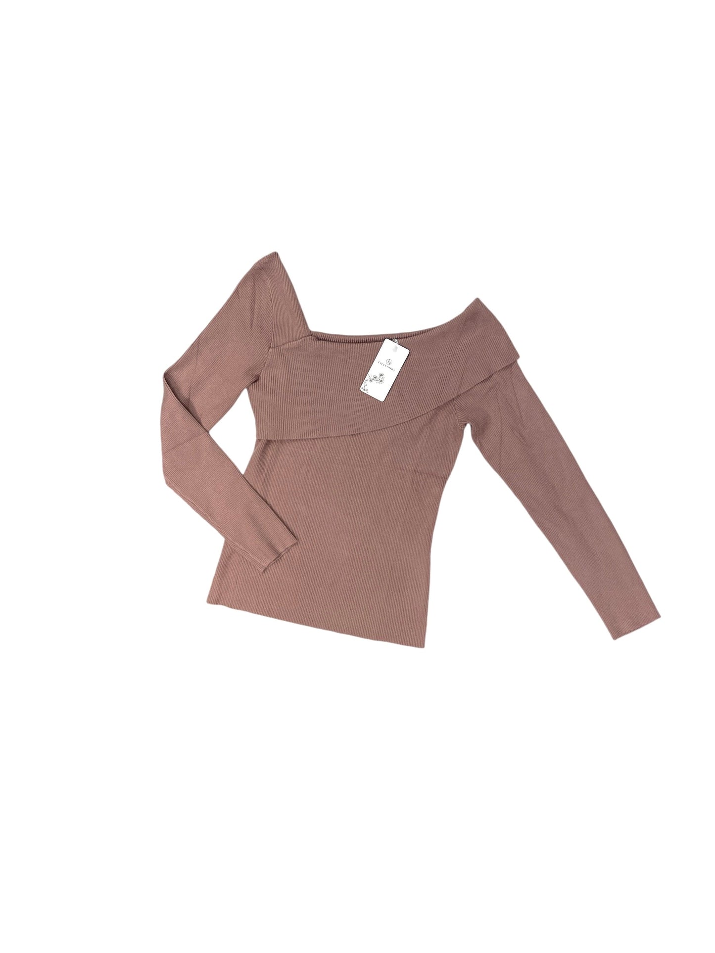 Top Long Sleeve By Clothes Mentor In Brown, Size: L