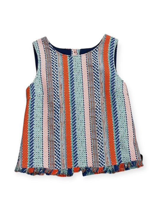 Top Sleeveless By Cmc In Blue & Orange, Size: S