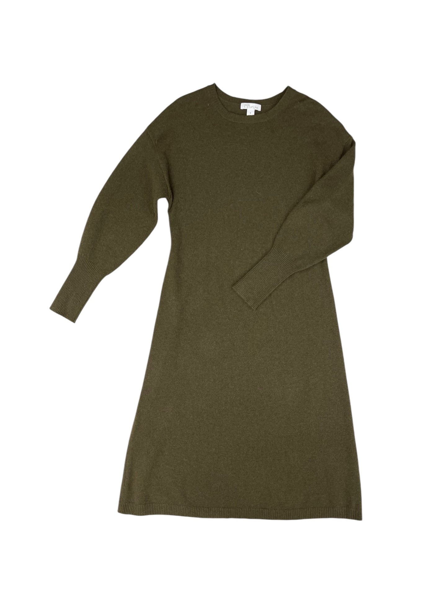 Dress Sweater By Nordstrom In Green, Size: M