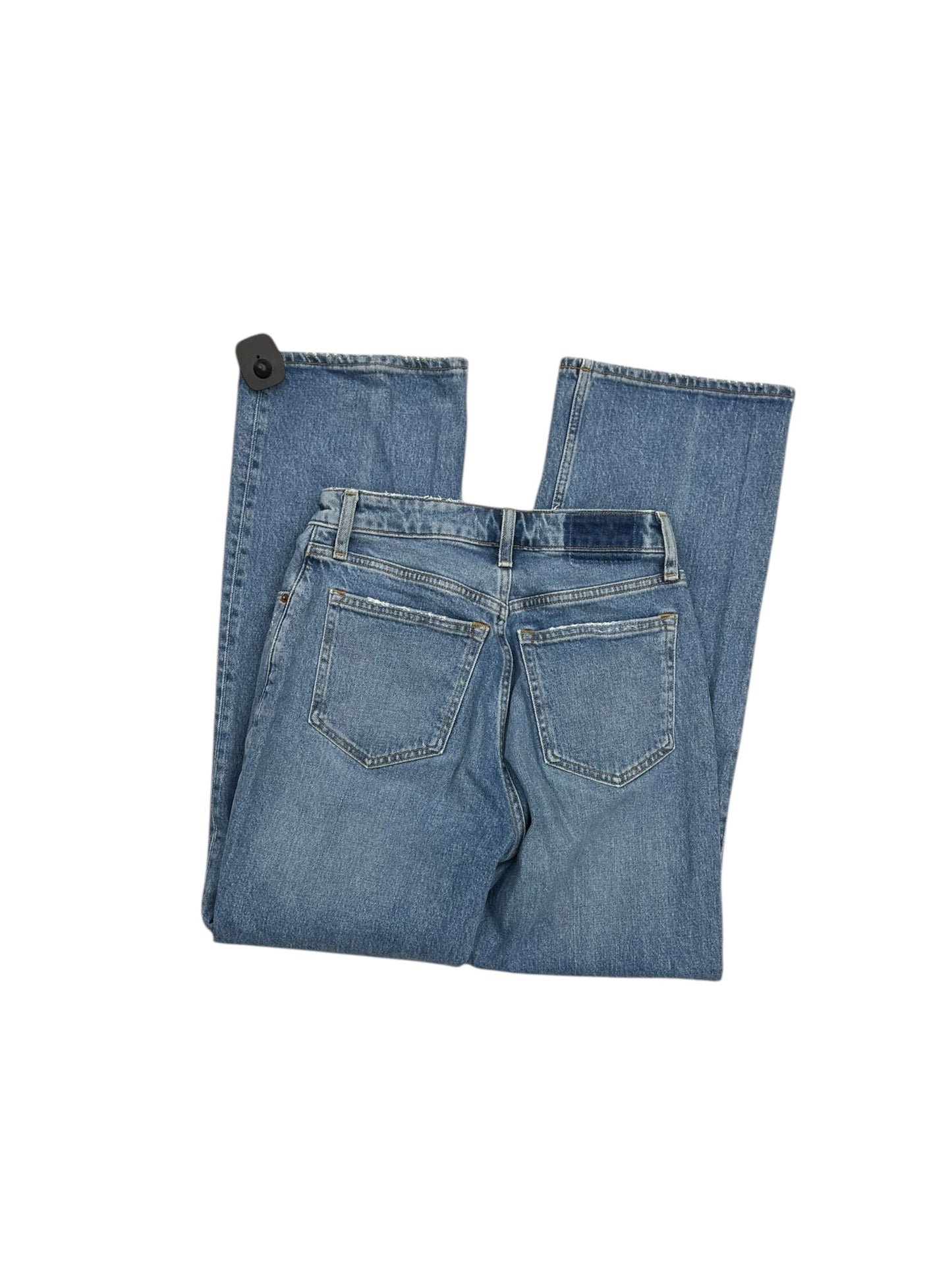 Jeans Straight By Abercrombie And Fitch In Blue Denim, Size: 4