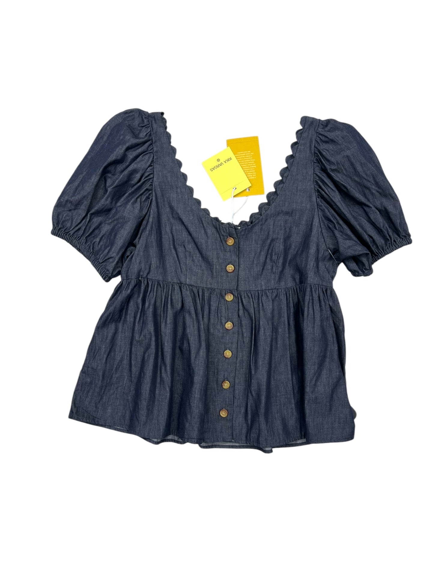 Top Short Sleeve By Target In Blue Denim, Size: M