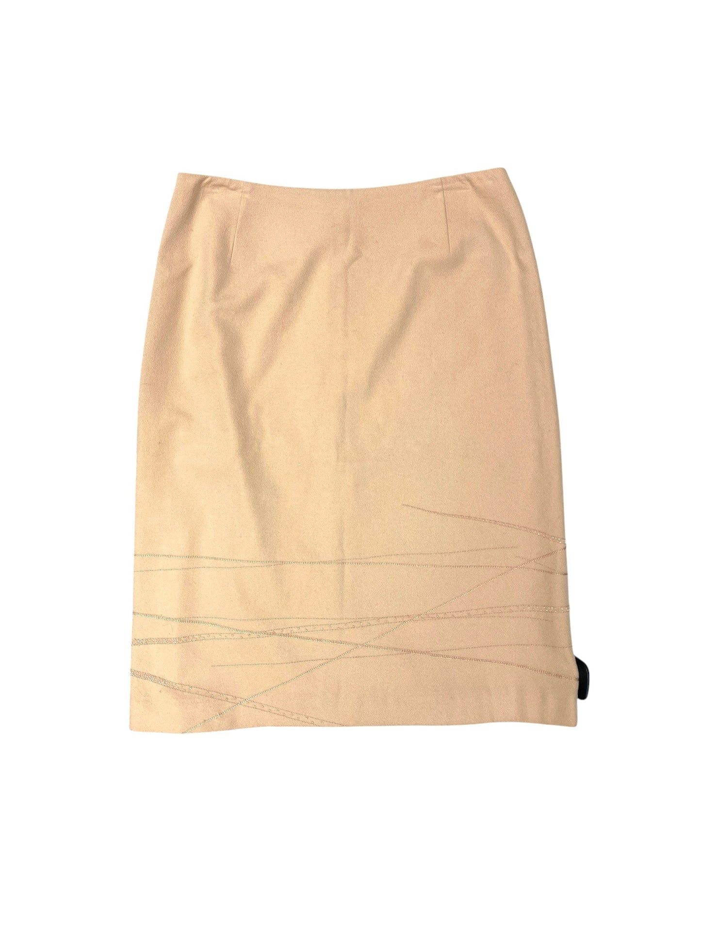 Skirt Midi By Anne Klein In Peach, Size: 10