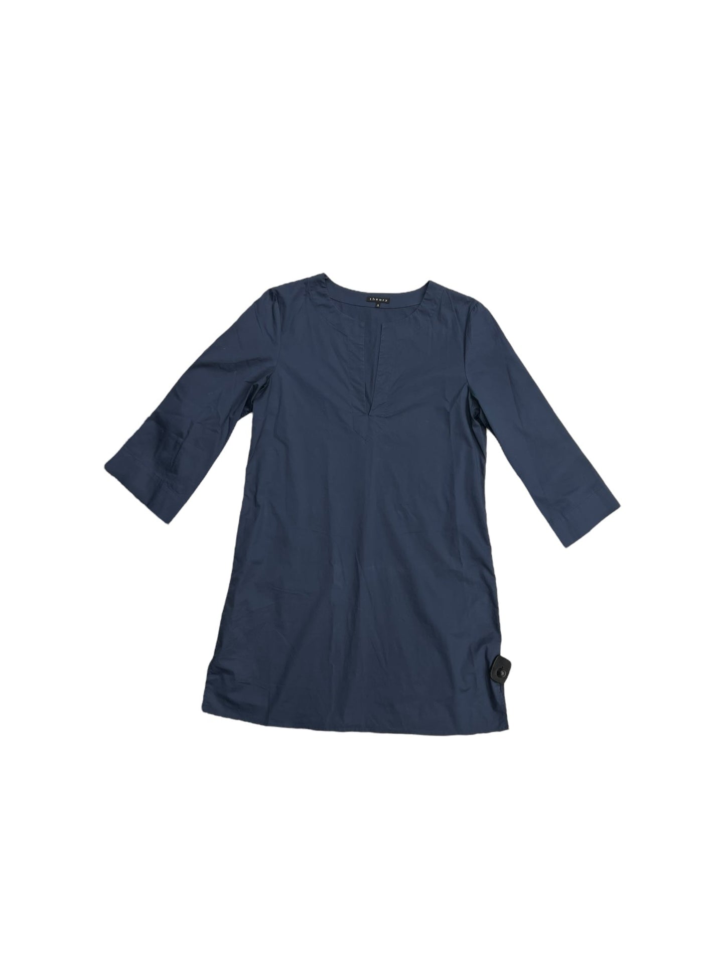 Tunic 3/4 Sleeve By Theory In Blue, Size: S