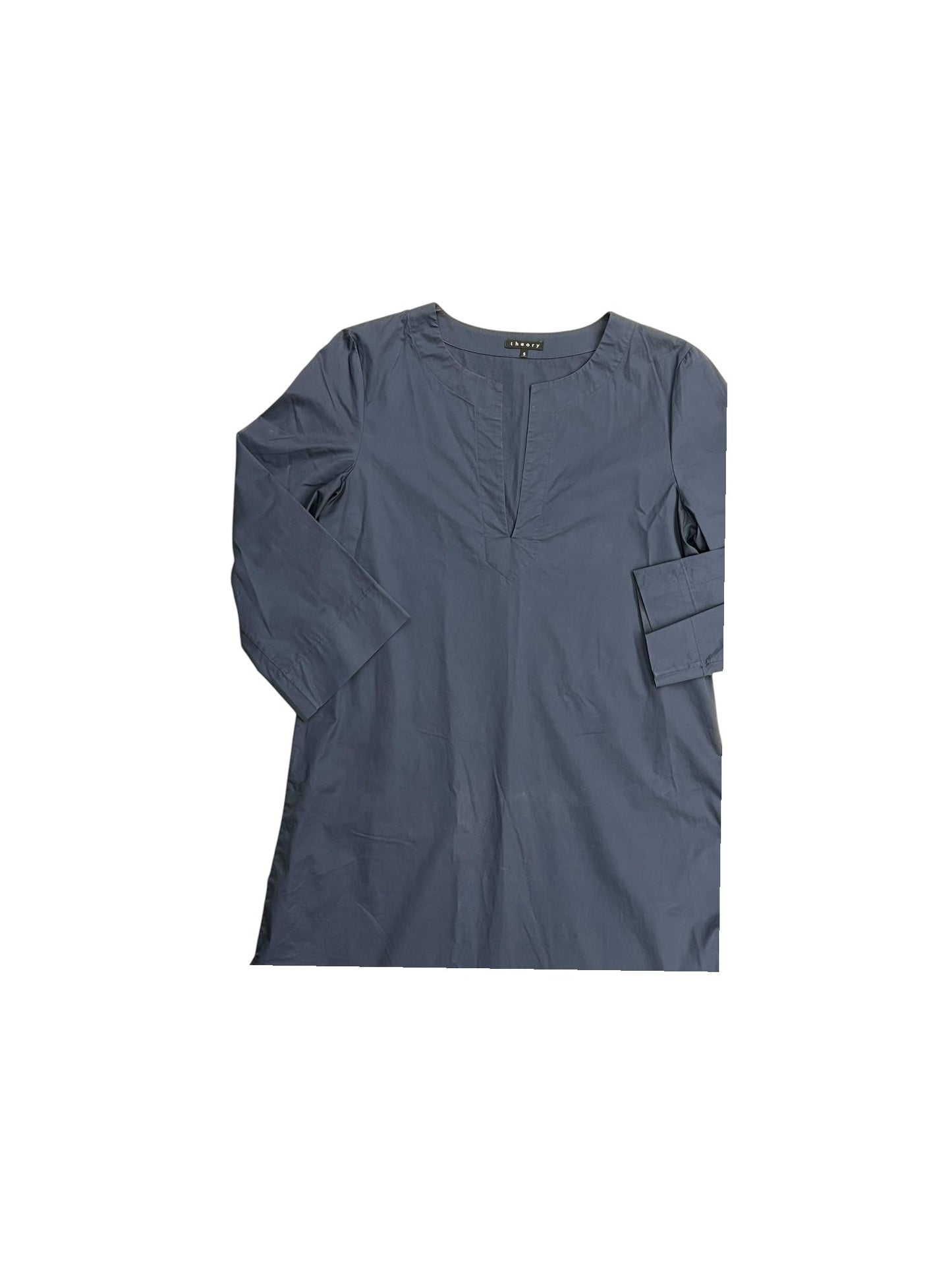 Tunic 3/4 Sleeve By Theory In Blue, Size: S