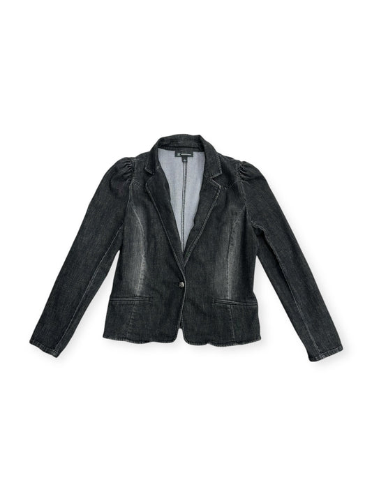 Blazer By Inc In Black Denim, Size: L