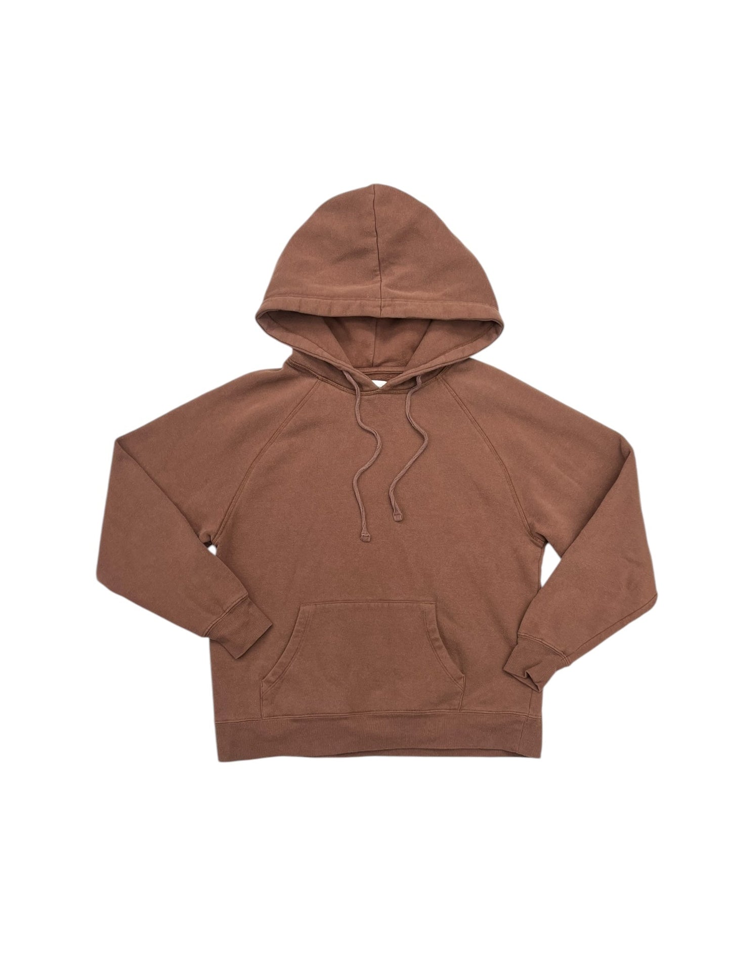 Sweatshirt Hoodie By THE DROP In Brown, Size: S