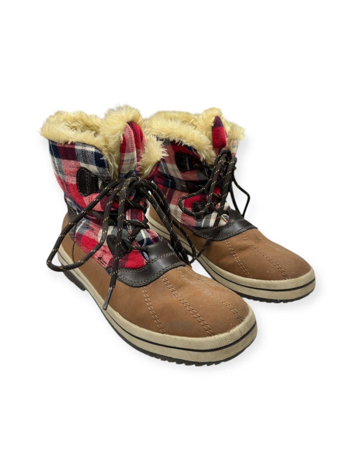 Boots Snow By Target In Plaid Pattern, Size: 10