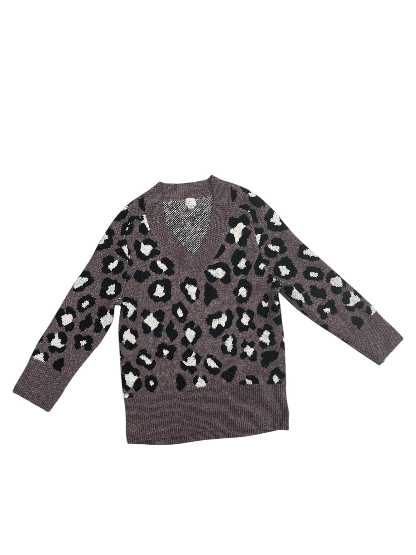 Sweater By A New Day In Animal Print, Size: Xs