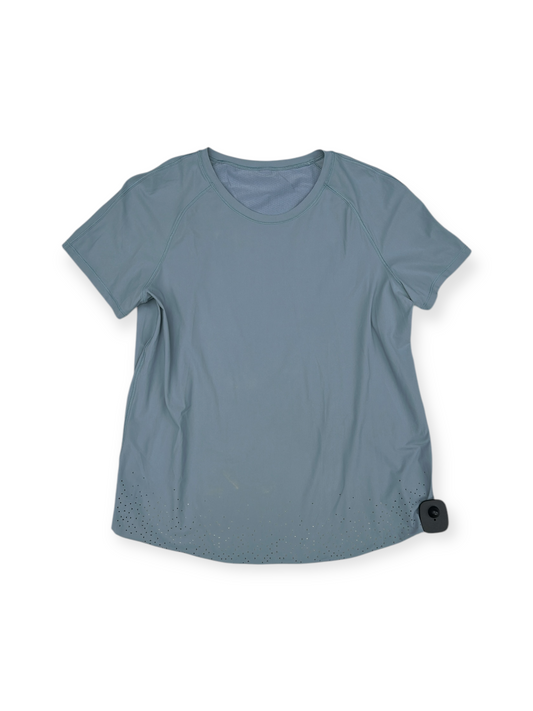 Athletic Top Short Sleeve By Lululemon In Blue, Size: S