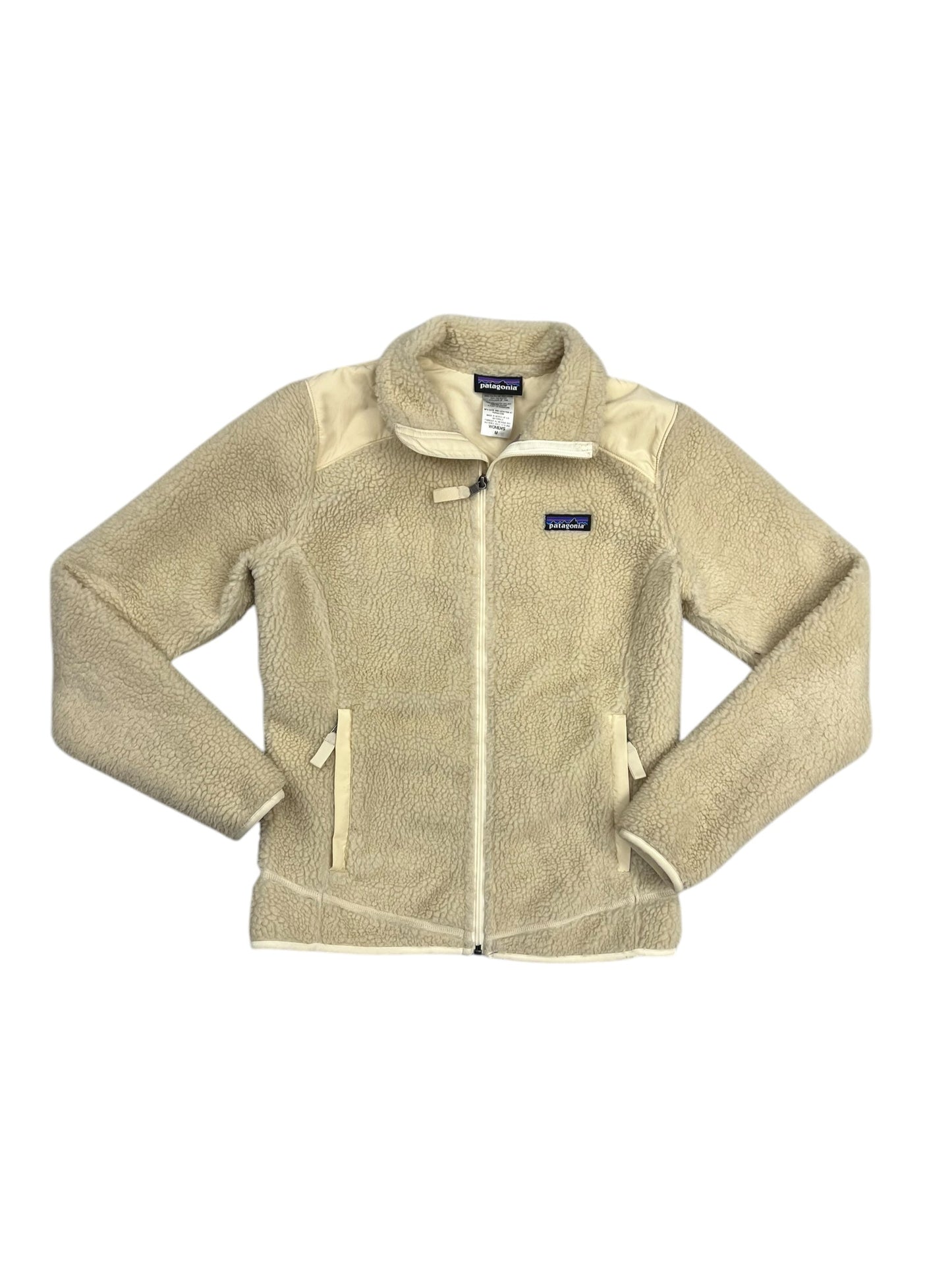 Jacket Faux Fur & Sherpa By Patagonia In Cream, Size: M