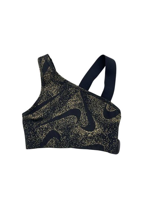 Athletic Bra By Nike Apparel In Black & Gold, Size: Xs