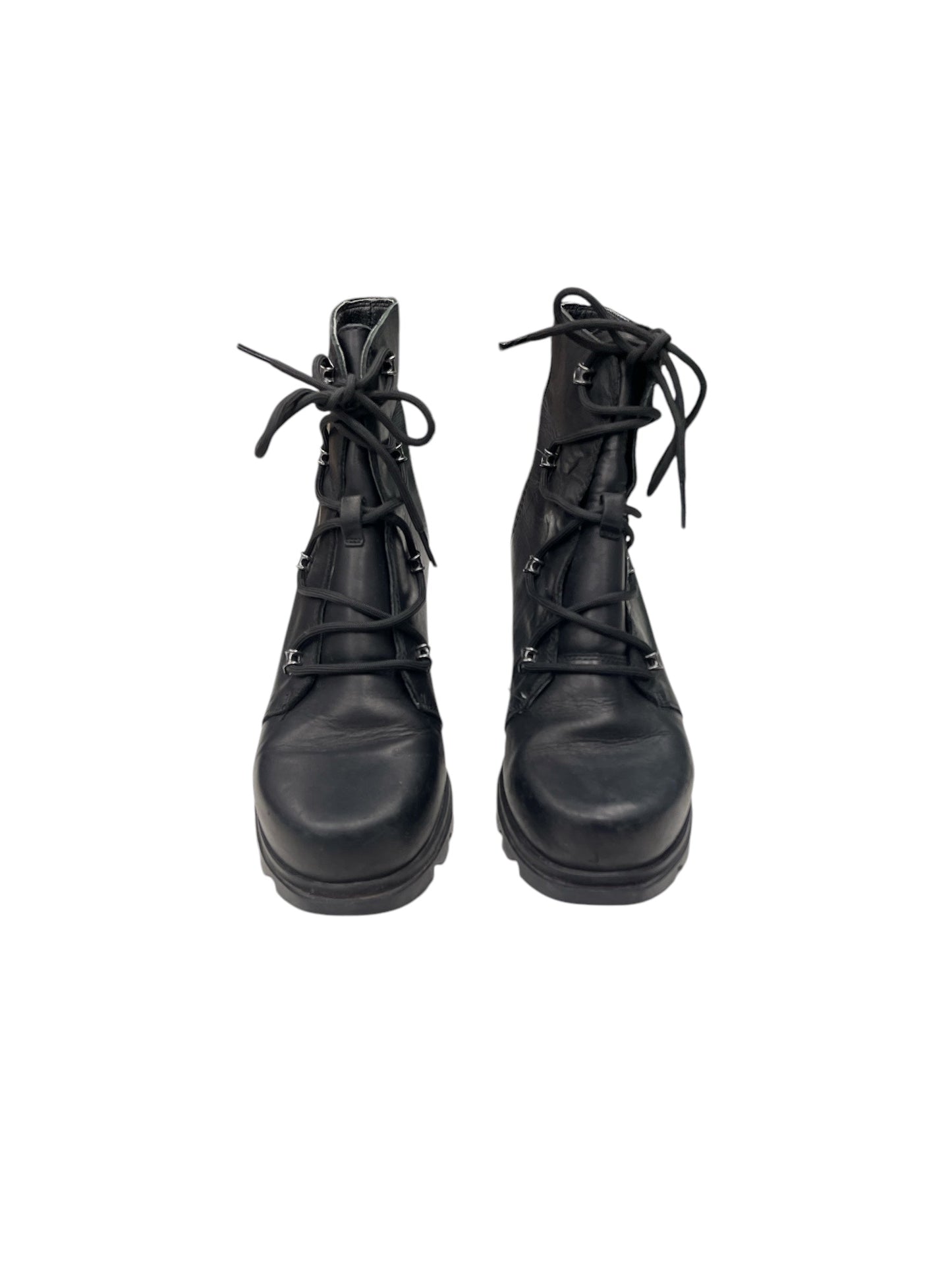 Boots Ankle Heels By Sorel In Black, Size: 9.5